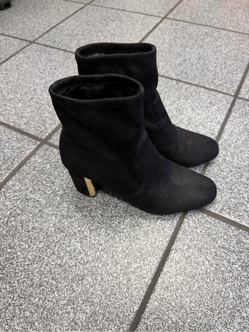 Coach Black Stretch Sock Ankle Boots - Women's Stylish Slip-On Booties - Picture 3 of 6